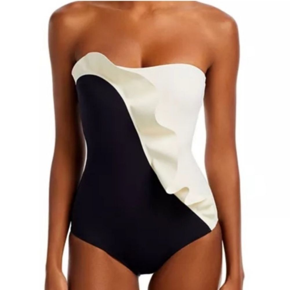NWT Evarae Pavana Strapless One-Piece Swimsuit Size 4  Retail $320